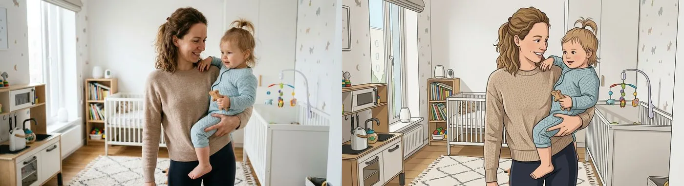 Вся семья в мультфильме